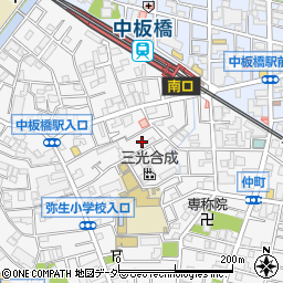 東京都板橋区弥生町24周辺の地図