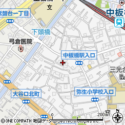 東京都板橋区弥生町59周辺の地図