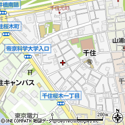 東京都足立区千住元町21周辺の地図