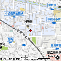 東京都板橋区中板橋11周辺の地図