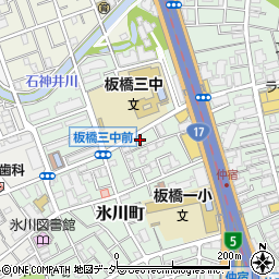 東京都板橋区氷川町18周辺の地図