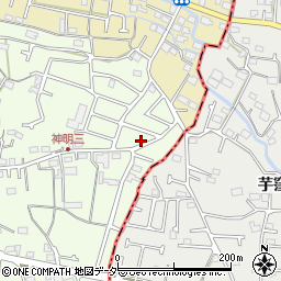東京都武蔵村山市神明2丁目113-11周辺の地図