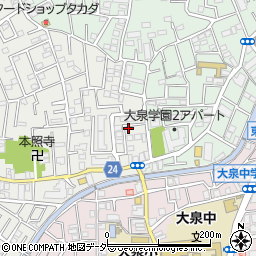 東京都練馬区西大泉3丁目1-12周辺の地図