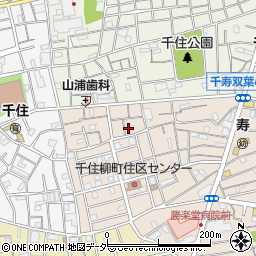 東京都足立区千住柳町38周辺の地図