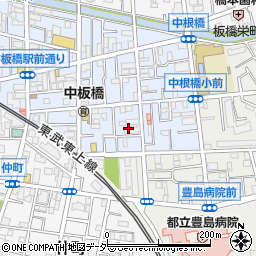 東京都板橋区中板橋10周辺の地図