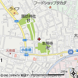 東京都練馬区西大泉3丁目11-15周辺の地図
