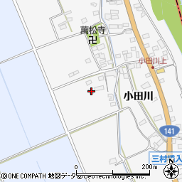 山梨県韮崎市中田町小田川340周辺の地図