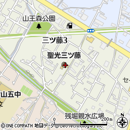 東京都武蔵村山市三ツ藤3丁目36-10周辺の地図