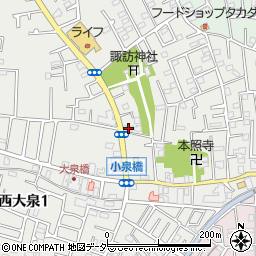 東京都練馬区西大泉3丁目13-6周辺の地図