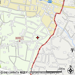 東京都武蔵村山市神明2丁目113周辺の地図
