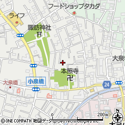東京都練馬区西大泉3丁目11-20周辺の地図
