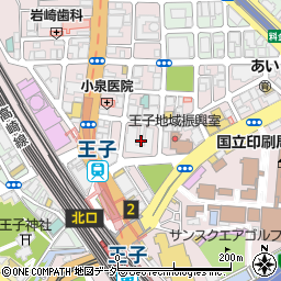 東京都北区王子1丁目17周辺の地図