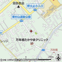 東京都東村山市恩多町周辺の地図