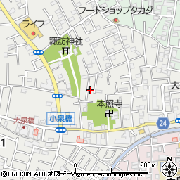 東京都練馬区西大泉3丁目11-16周辺の地図
