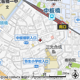 東京都板橋区弥生町28周辺の地図