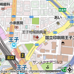 東京都北区王子1丁目22周辺の地図