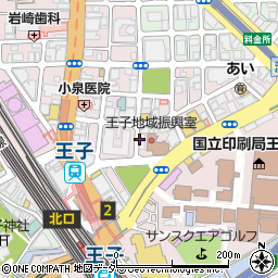 鶏ジロー 王子店周辺の地図