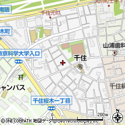 東京都足立区千住元町20周辺の地図