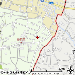 東京都武蔵村山市神明2丁目113-3周辺の地図