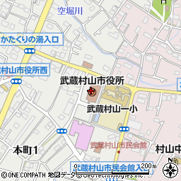 武蔵村山市職員組合周辺の地図