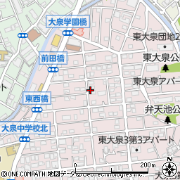 東京都練馬区東大泉3丁目周辺の地図