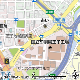 餃子の王将 王子店周辺の地図