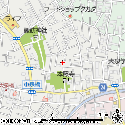 東京都練馬区西大泉3丁目11-21周辺の地図