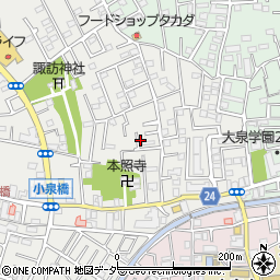 東京都練馬区西大泉3丁目11-33周辺の地図