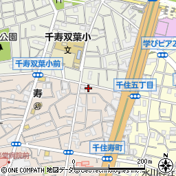 東京都足立区千住寿町38周辺の地図