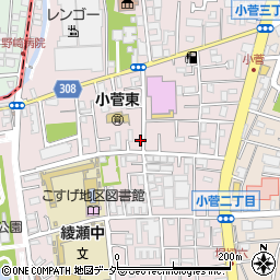 東京都葛飾区小菅3丁目周辺の地図