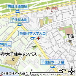 東京都足立区千住元町23周辺の地図