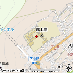 岐阜県立郡上高等学校周辺の地図