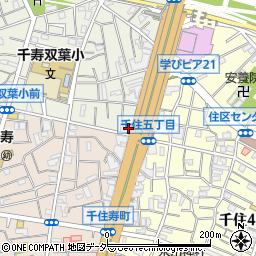 東京都足立区千住大川町1周辺の地図
