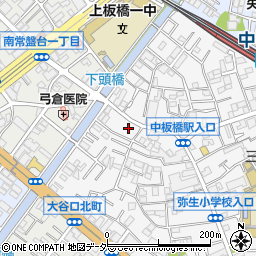 東京都板橋区弥生町58周辺の地図