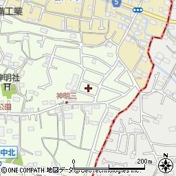 東京都武蔵村山市神明2丁目112周辺の地図