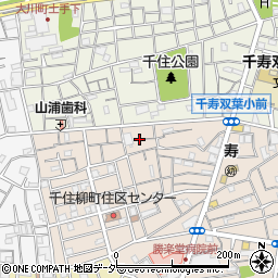 東京都足立区千住柳町36周辺の地図