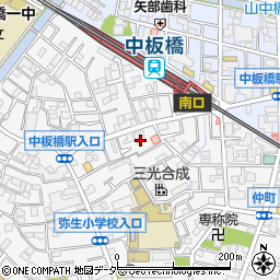 東京都板橋区弥生町29周辺の地図