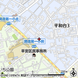 東京都練馬区平和台3丁目89周辺の地図
