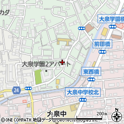 カギ・青井ロック２４時間　練馬区・受付センター周辺の地図