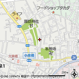 東京都練馬区西大泉3丁目13-46周辺の地図