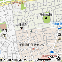 東京都足立区千住柳町37周辺の地図