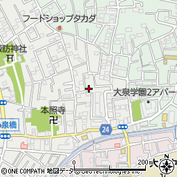 東京都練馬区西大泉3丁目4-9周辺の地図