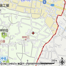 東京都武蔵村山市神明2丁目112-2周辺の地図