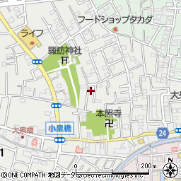 東京都練馬区西大泉3丁目11-17周辺の地図