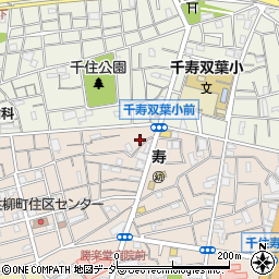 東京都足立区千住柳町34周辺の地図