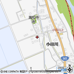 山梨県韮崎市中田町小田川357周辺の地図