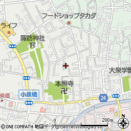 東京都練馬区西大泉3丁目11-22周辺の地図