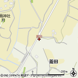 菱田周辺の地図