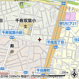 東京都足立区千住大川町2周辺の地図