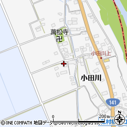 山梨県韮崎市中田町小田川358周辺の地図